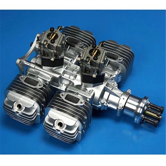 DLE 220CC DLE222 4 Cylinder Gasoline Engine W/Electronic Lgniton &Muffler for RC Airplane Parts